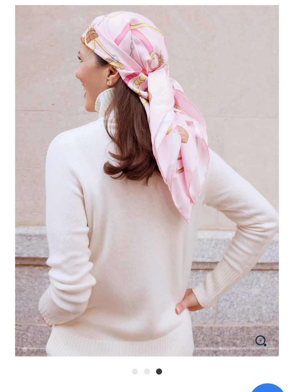 J. McLaughlin Silk Scarf Equestrian Themed